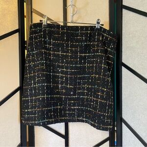 LOFT Multicolor Tweed Mini Skirt